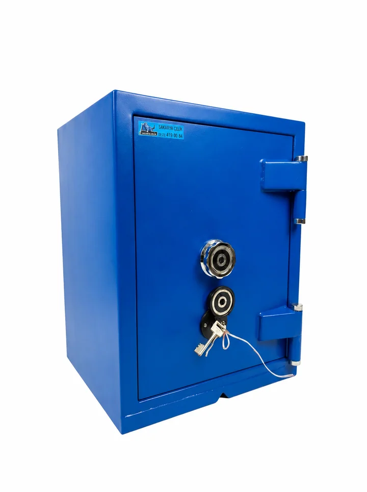 SK55-G2 - MAVİ - 55 CM YÜKSEKLİK- ZEMİNE MONTAJLANABİLİR ÇELİK KASA — 1