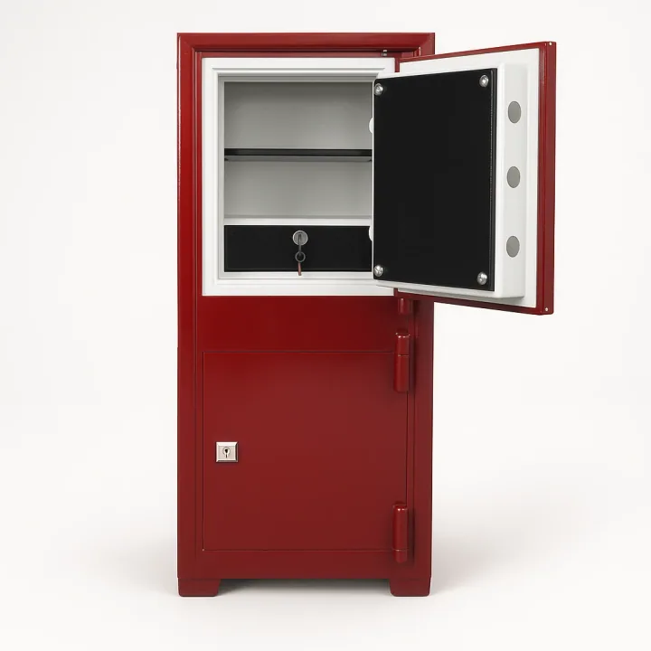 SK105-G2 - KIRMIZI - 105 CM YÜKSEKLİK - ZIRHLI VE DOLAPLI ÇELİK KASA — 2
