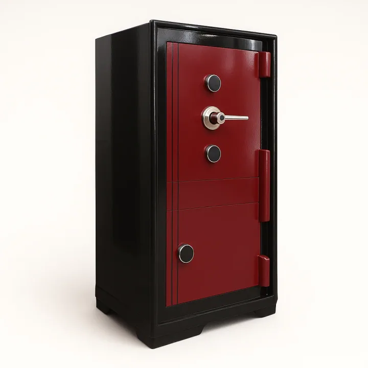 SK105-G2 - BORDO - 105 CM YÜKSEKLİK - ZIRHLI VE DOLAPLI ÇELİK KASA — 3