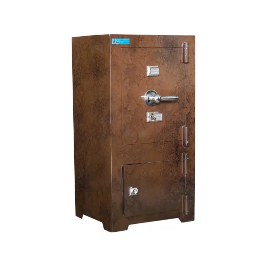 SK70-G2 - KAHVERENGİ - 70 CM YÜKSEKLİK - ZIRHLI VE DOLAPLI ÇELİK KASA