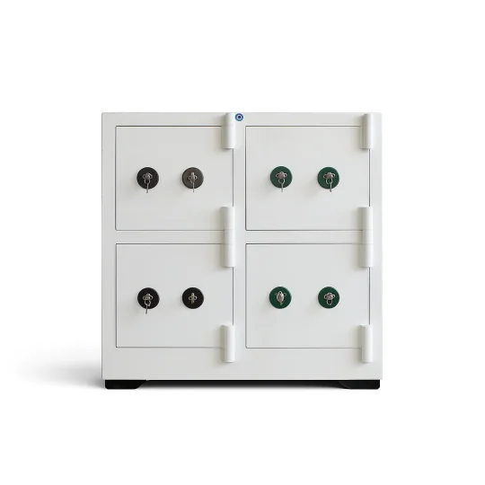 SK50-G2 - BEYAZ- 50 CM YÜKSEKLİK - 4 GÖZ - ORTAK ERİŞİM ÇELİK KASA-