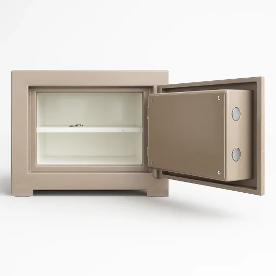 SK35-G2 -BRONZ- 35 CM YÜKSEKLİK ZEMİNE MONTAJLANABİLİR ÇELİK KASA open view