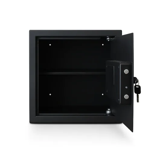 SK40-G1 SİYAH- 40 CM YÜKSEKLİK- ELEKTRONİK ŞİFRELİ - ZEMİNE MONTAJLANABİLİR ÇELİK KASA- open view