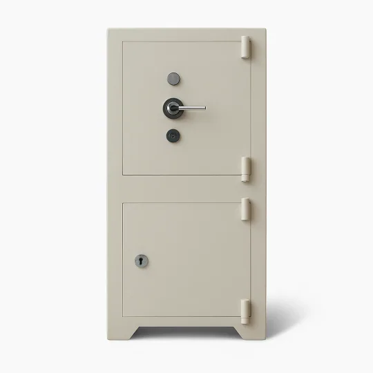 STANDART- SK105-G2 Beyaz - YÜKSEKLİK 105 CM - Çift Kapaklı - Çelik Kasa