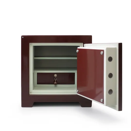 SK55-G1 - BORDO - 55 CM YÜKSEKLİK - ZIRHLI - YÜKSEK GÜVENLİK - AĞIR ÇELİK KASA - open view