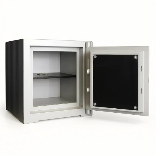 SK40-G2 - BEYAZ - 40 CM YÜKSEKLİK- ZEMİNE MONTAJLANABİLİR ÇELİK KASA open view