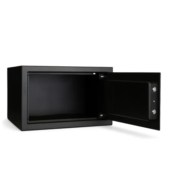 SK20-G1 - SİYAH - 20 CM YÜKSEKLİK- ELEKTRONİK ŞİFRELİ - ZEMİNE MONTAJLANABİLİR ÇELİK KASA- open view