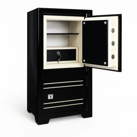 SK70-G2 - SİYAH - 70 CM YÜKSEKLİK - ZIRHLI ÇELİK KASA- open view