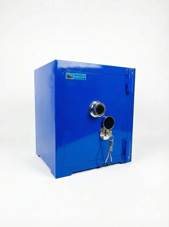 SK40-G2 -MAVİ - 40 CM YÜKSEKLİK- ZEMİNE MONTAJLANABİLİR ÇELİK KASA