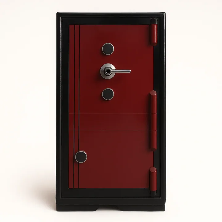 SK105-G2 - BORDO - 105 CM YÜKSEKLİK - ZIRHLI VE DOLAPLI ÇELİK KASA — 1