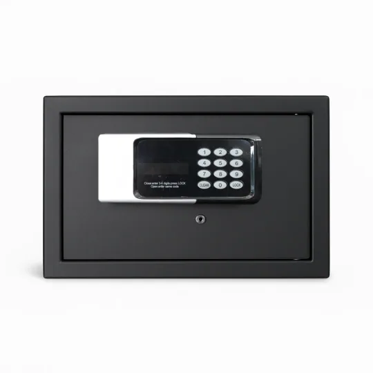 SK22-G1 SİYAH- 22CM YÜKSEKLİK- ELEKTRONİK ŞİFRELİ - ZEMİNE MONTAJLANABİLİR ÇELİK KASA-